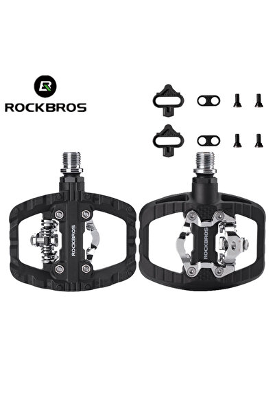 ROCKBROS دواسات دراجة هوائية PD303 2 في 1 مضادة للانزلاق من النايلون للدراجات...