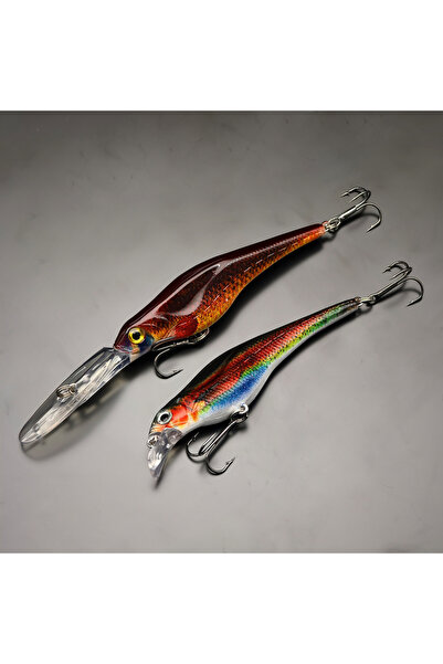 Choice FCP-540-A 541-A ANFS 2pcs Colorful Sinking Minnow Fishing Lure Kit-Col...
