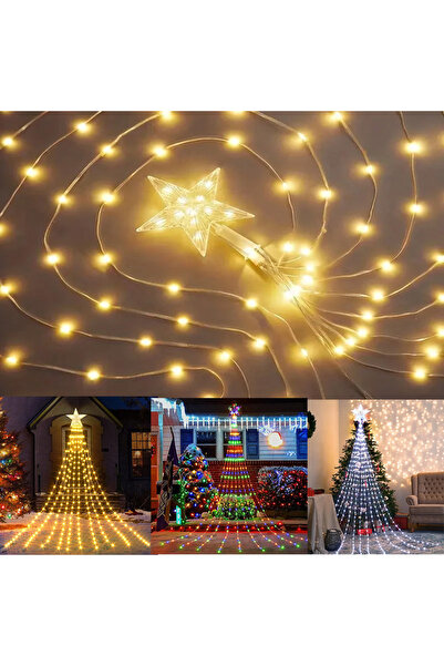 Choice 3M Multicolor Pentagram Waterproof String Light Solar Christmas Decora...