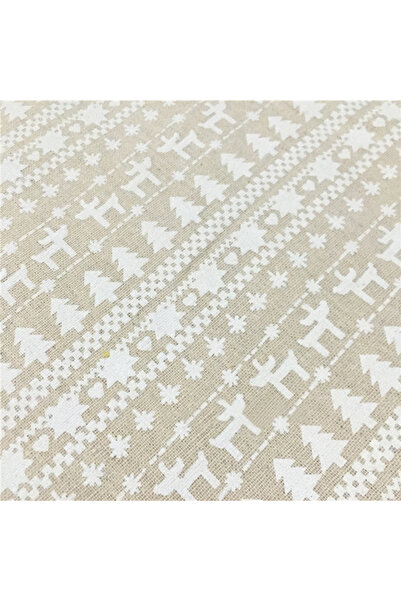 Choice 0.5M X 145cm WHITE 1/3/5M Linen Fabric Christmas Decoration White Snow...