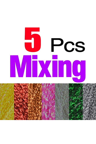 Choice مجموعة عشوائية مختلطة من 5 قطع من خيوط فلاشابو اللامعة ثلاثية الأبعاد ...