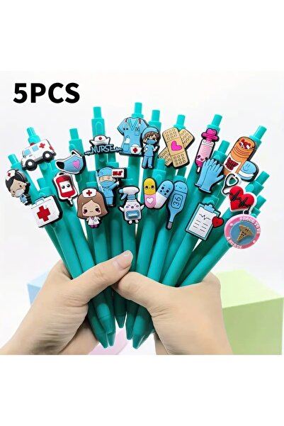 Choice أقلام جل للكتابة الطبية للممرضات والأطباء، عبوة عشوائية من 5 قطع (20/3...
