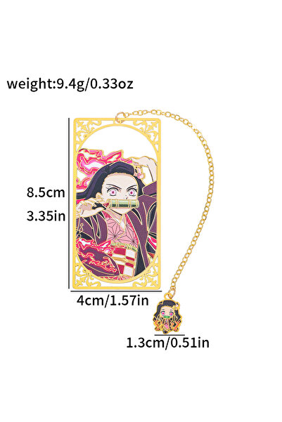 Miniso Kamado Nezuko Japanese anime kimetsu no yaiba metal bookmark - Europea...