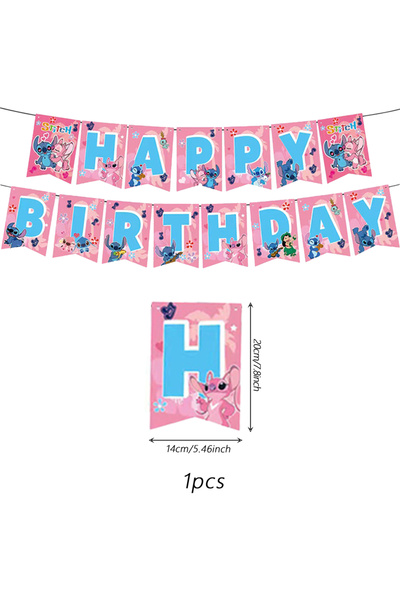 Miniso قطعة واحدة من لوازم حفلات ستيتش، لافتة عيد ميلاد، زينة حلزونية معلقة ل...