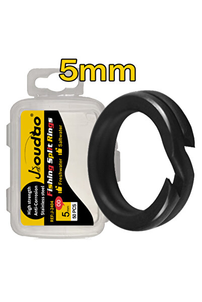 Choice ٥٠ قطعة من حلقات الصيد المنقسمة ٥ مم، ٥٠ قطعة من حلقات صيد الطعم المصن...