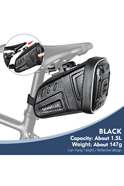 Choice BAG057-1.5L NEWBOLER 1.5L/2.5L Waterproof Bicycle Saddle Bag MTB Road ...