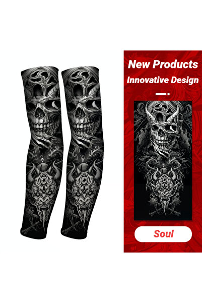 choice2 Universal Size Soul Long Summer Tattoo Sleeves Seamless Armguard Sun ...