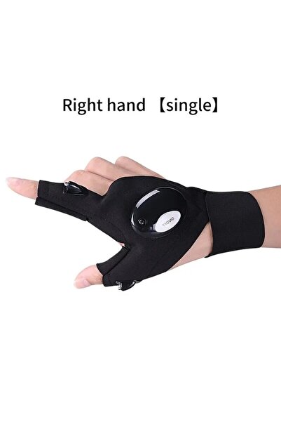 Choice Right hand Night Light Fingerless Glove Waterproof Led Fishing Gloves ...