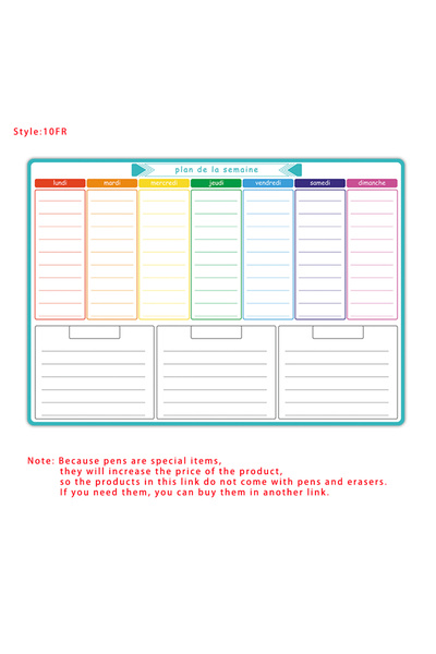 Choice6 Only-10FR A3 Size Magnetic Weekly &monthly Planner Dry Erase Calendar...