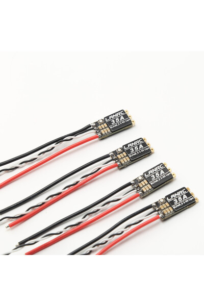 Choice LC-35AX4 35A/45A BLHeli_S 2-6S Lipo LANRC ESC مدمج مع مصابيح LED RGB ق...