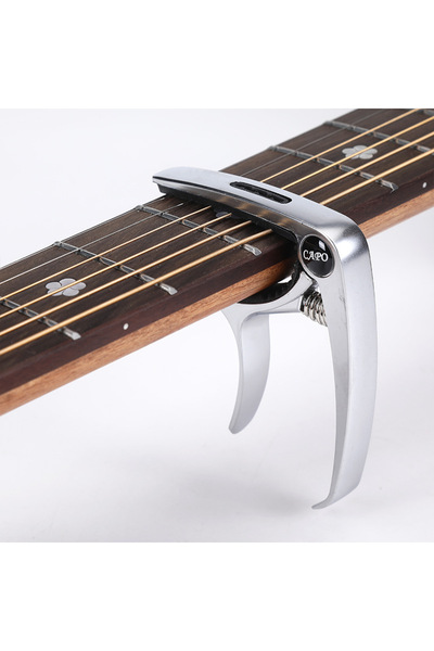 Choice matte silver Metal Guitar Capo Tuner Clamp Professional Key Trigger Si...