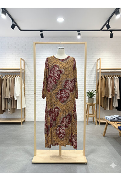 fariza tekstil Φόρεμα χιτζάμπ από ύφασμα βισκόζης κανονικής εφαρμογής