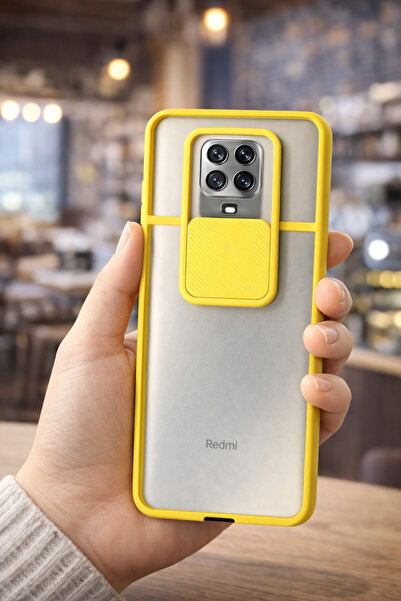 Tech&bello accessories Xiaomi Redmi Not 9Pro Uyumlu Palm Buzlu Kamera Sürgülü...