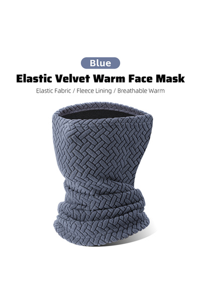 Choice وشاح شتوي أزرق من ويست بايكينج لركوب الدراجات، طبقتان من الصوف السميك،...