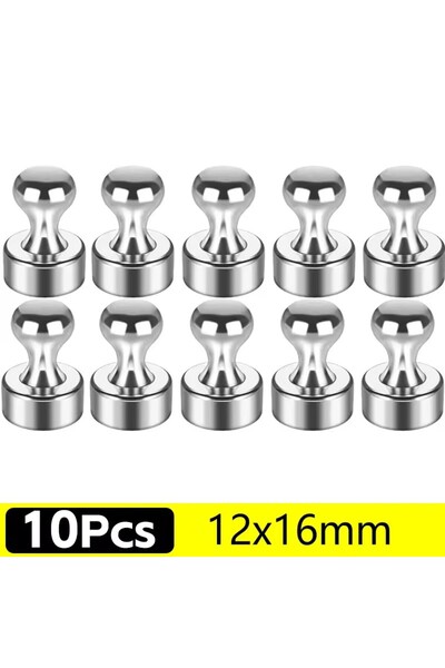 Choice 12x16mm 10Pcs 50-1Pcs Metal Magnetic Pins Neodymium Magnetic Thumbtack...