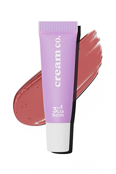 Cream Co. 3-in-1 Lippenbalsam: Pflegend, mit Hyaluronsäure, feuchtigkeitsspen...