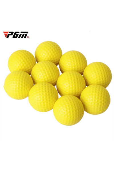PGM yellow 10pcs Official Authorization 10Pcs Yellow PU Foam Golf Balls Spong...