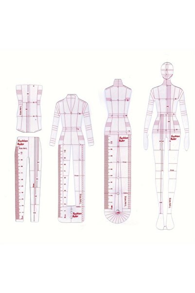 Choice 1set Transparent Body Model Skirt Design Template - Hand drawn Fashion...