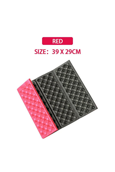 Choice Red Honeycomb Massage Mat 4-Fold XPE Cushion Outdoor Hiking Camping Tr...