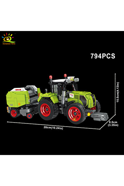 Choice7 NO.02 No box HUIQIBAO Farmer Truck model Building Blk Tractor Cultiva...