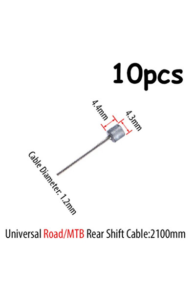 Choice 10 قطع - خط فرامل الدراجة الخلفية 10 قطع كابل فرامل الدراجة الجبلية عل...