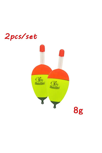 Choice قطعتان صفراوين 8 غرام 2/10 قطع عوامة صيد ليلية مضيئة من مادة EVA، مصنو...