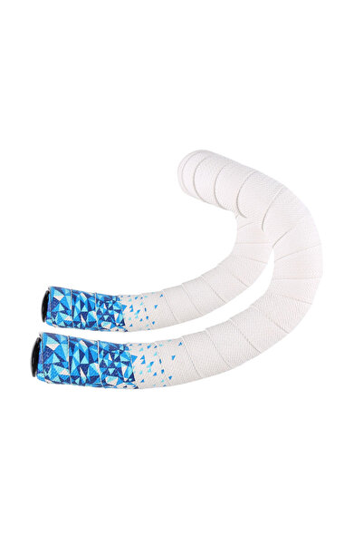 BUCKLOS White Blue Road Bike Bar Tape Ultralight Handlebar Tapes EVA+PU Soft ...