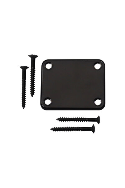 Choice Black 1Set Bass Guitar Neck Plate,Electric Guitar Neck Connecting Stre...