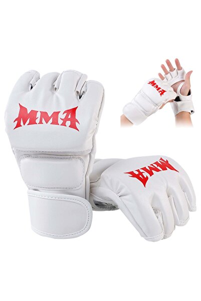 Choice1 Mma white Martial Arts Training MMA Gloves Durable Ctruction Impact R...