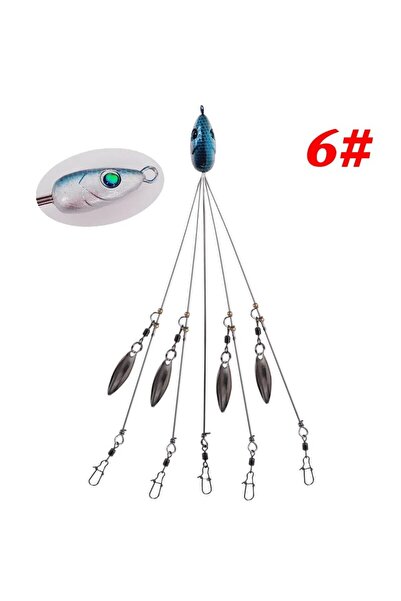 Choice لون 6، لون بني داكن، طول 21.5 سم، وزن 18 غرام، طعم صيد من نوع ألاباما ...