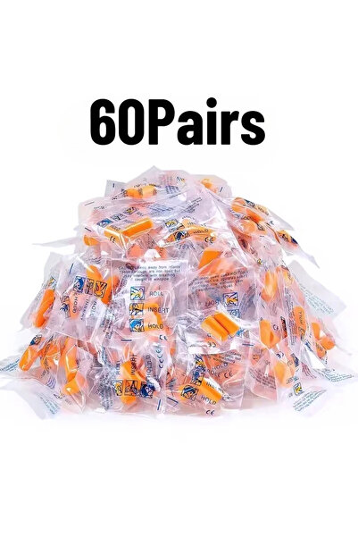 Choice 60 زوجًا أو 30/60 زوجًا من سدادات الأذن العازلة للصوت للاستخدام مرة وا...