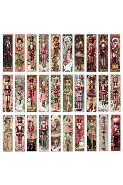 Choice مجموعة من 32 قطعة من فواصل الكتب الخشبية بألوان متنوعة، مناسبة لموسم ا...