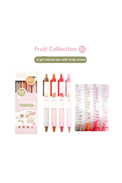 Choice أقلام جل ملونة برائحة الفواكه ثلاثية الأبعاد من ستايل أ كريتيف، 0.5 مم...