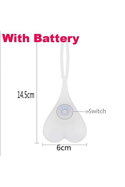 Choice مع بطارية ضوء دراجة ضوء خلفي إبداعي للدراجة 4 ألوان كرة قلب ضوء تحذير ...