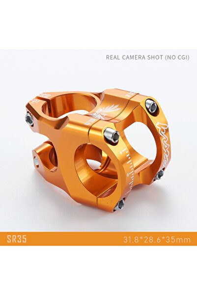 Choice SR35-ORANGE KRSEC SR35 Mountain Bike Power Stem 35mm Length 0 Degrees ...