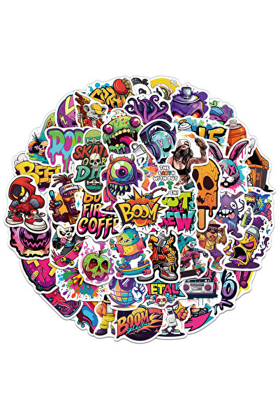 Choice ٥٠ قطعة من ملصقات جرافيتي الشارع الإبداعية، ملصقات شخصية لتزيين حافظات...