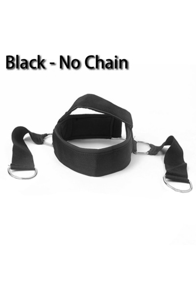 Choice Black-No Chain Adjustable Neck Power Training Strap Head Harness for B...