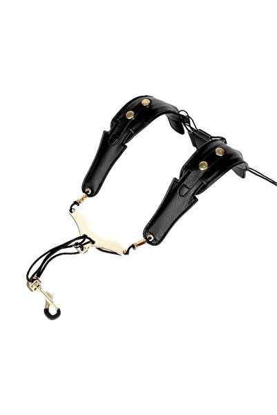 Choice Black Miwayer Saxophone Strap Leather Adjustable Saxophone Shoulder St...