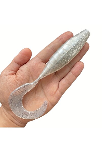 Choice قطعتان من الطعوم الناعمة ذات الذيل الملفوف عالية المرونة من مادة PVC ب...