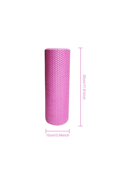 Choice pink Hexagonal Yoga Roller: Round EVA Foam Cylinder for Pilates & Enha...