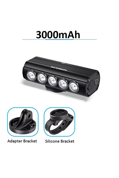 Choice مصباح دراجة أمامي من نيوبولر ببطارية 3000 مللي أمبير، بقوة 2000 لومن، ...