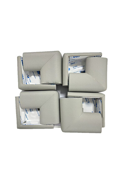 Choice 8 قطع رمادية، 4 قطع ناعمة لحماية زوايا الطاولة للأطفال - واقي زوايا ال...