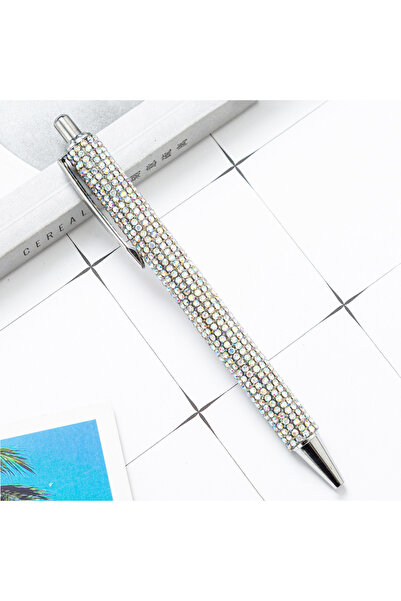 Choice J 1 Piece Cute Metal Rhinestone Ballpoint Pen Stationery