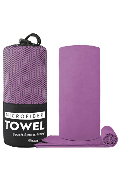 Choice منشفة رياضية بنفسجية سريعة الجفاف، مقاس 38×38 سم، مصنوعة من ألياف دقيق...