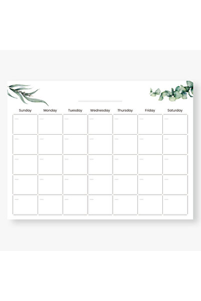 Choice1 مخطط تقويم شهري أبيض غير مؤرخ بحجم A4، لوحة مكتب كبيرة مع مربعات فارغ...