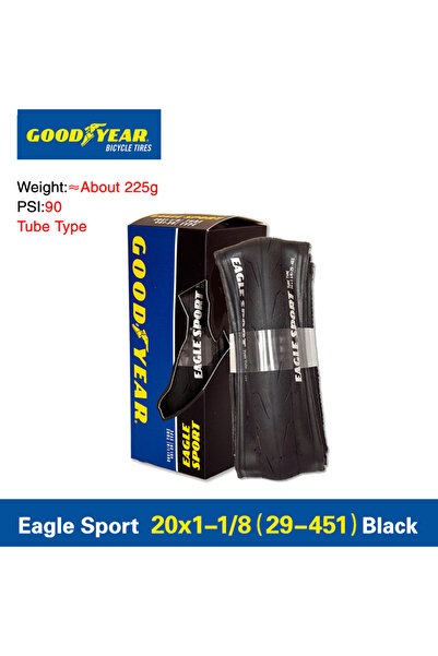 Choice إطار دراجة قابل للطي مقاس 20x1-1/8 (29-451) من نوع جوديير إيجل سبورت، ...