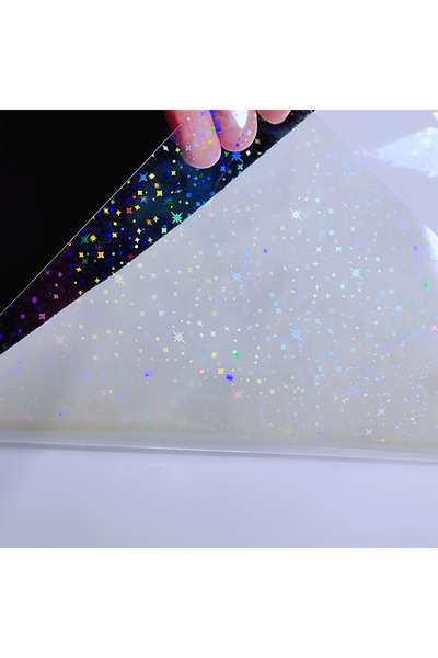 Choice ورق لاصق من الفينيل ثلاثي الأبعاد شفاف مقاوم للماء، مقاس A6، 50 ورقة، ...