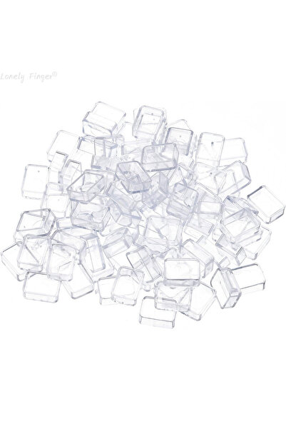 Choice ١٠٠ قطعة من علب ألوان مائية شفافة سعة ٠٫٥ مل، ١٠٠ علبة بلاستيكية فارغة...