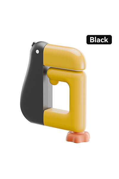 Choice خطاف تعليق أسود محمول على شكل بطة، ديكور طاولة مميز، خطاف محفظة وحقيبة