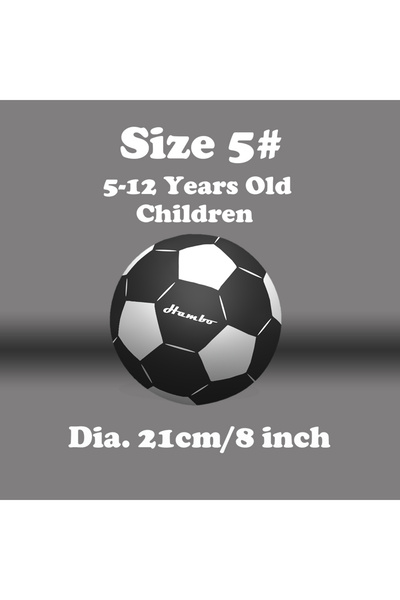 Choice كرة قدم سوداء صامتة مقاس 5، قطر 7/8/9 بوصة، كرة قدم داخلية صامتة من ال...